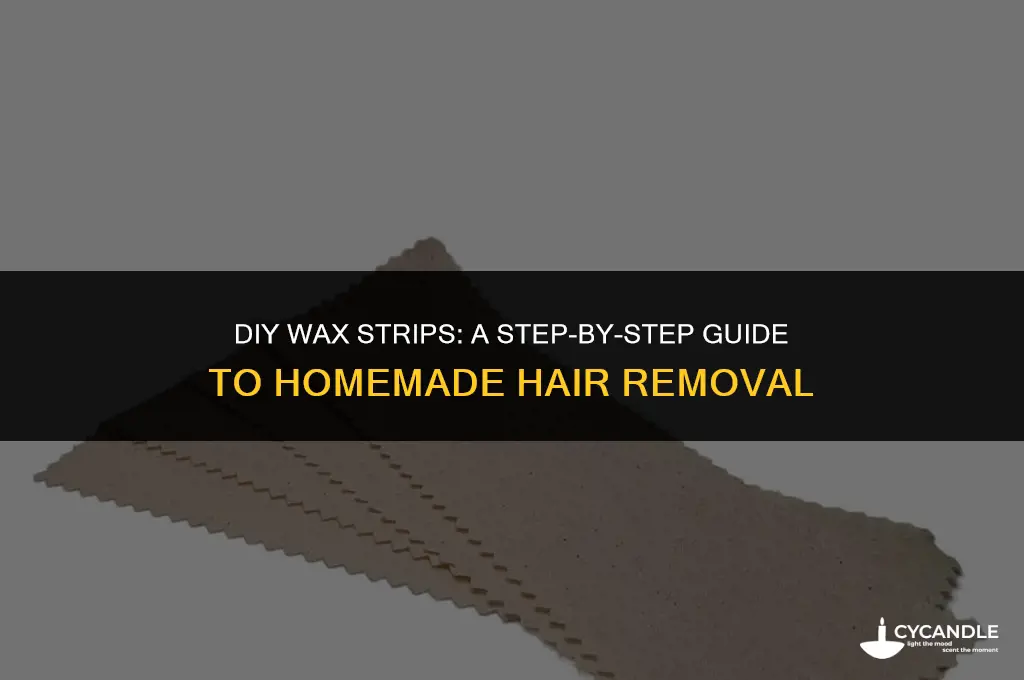 how to make my own wax strips
