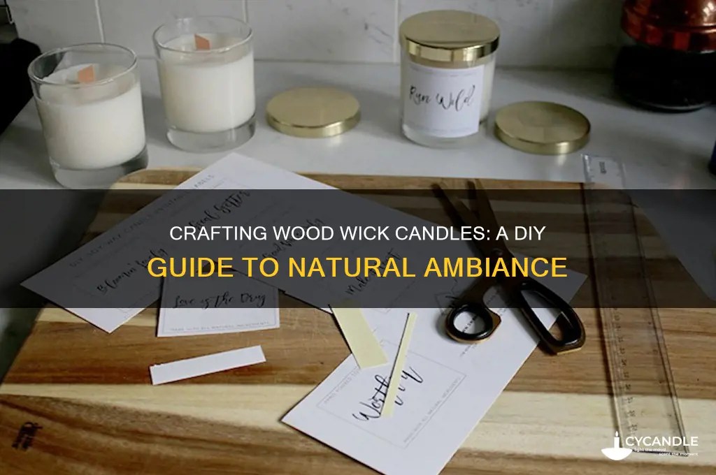 how to make my own wood wick candles