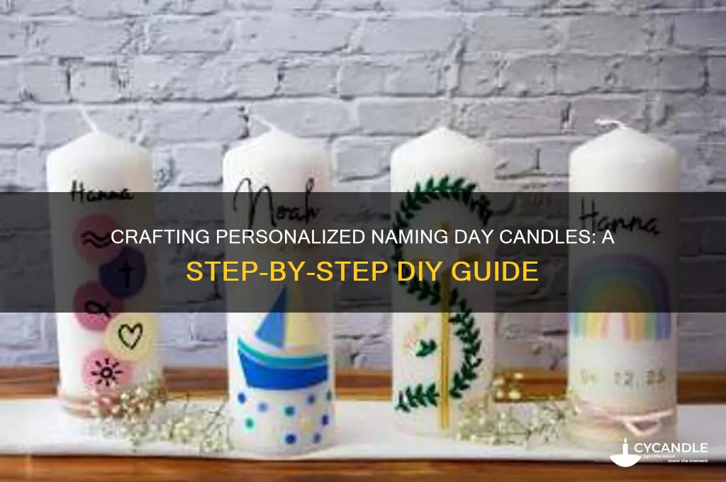 how to make naming day candles