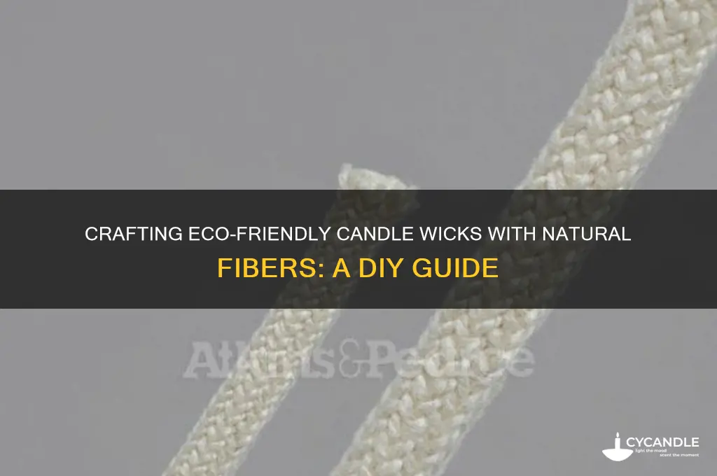 how to make natual fibre candle wick