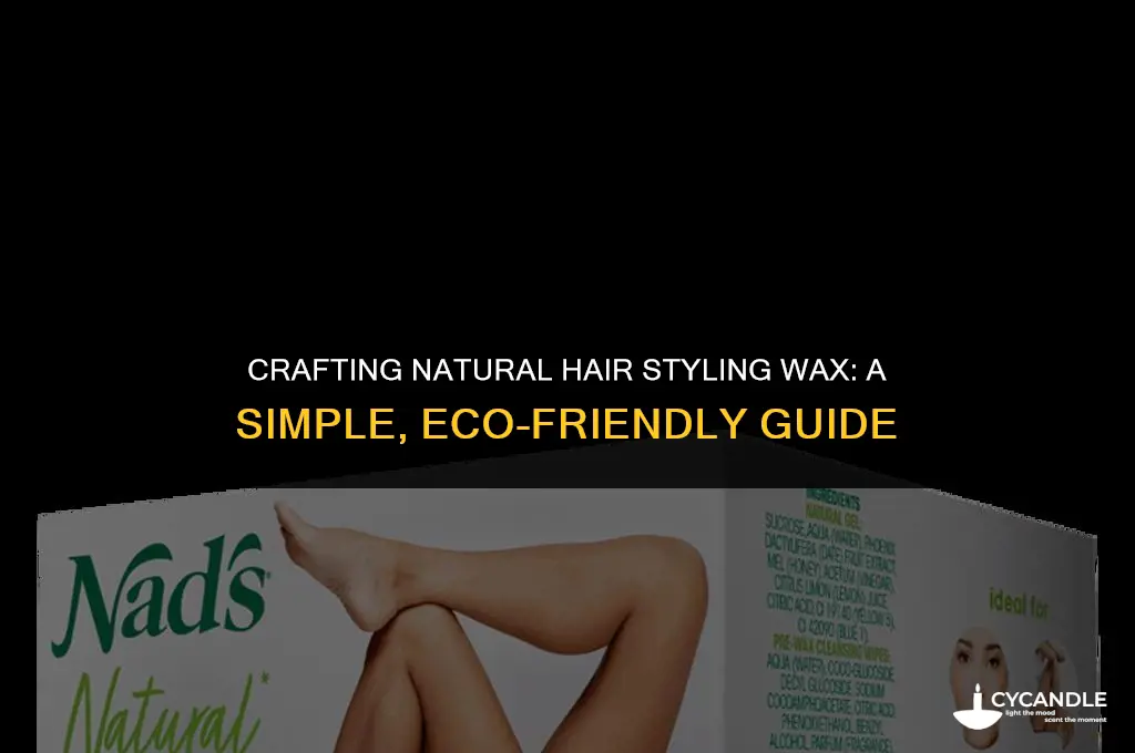how to make natural hair styling wax
