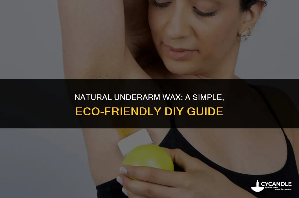 how to make natural wax for underarms