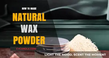 Crafting Natural Wax Powder: A Simple DIY Guide