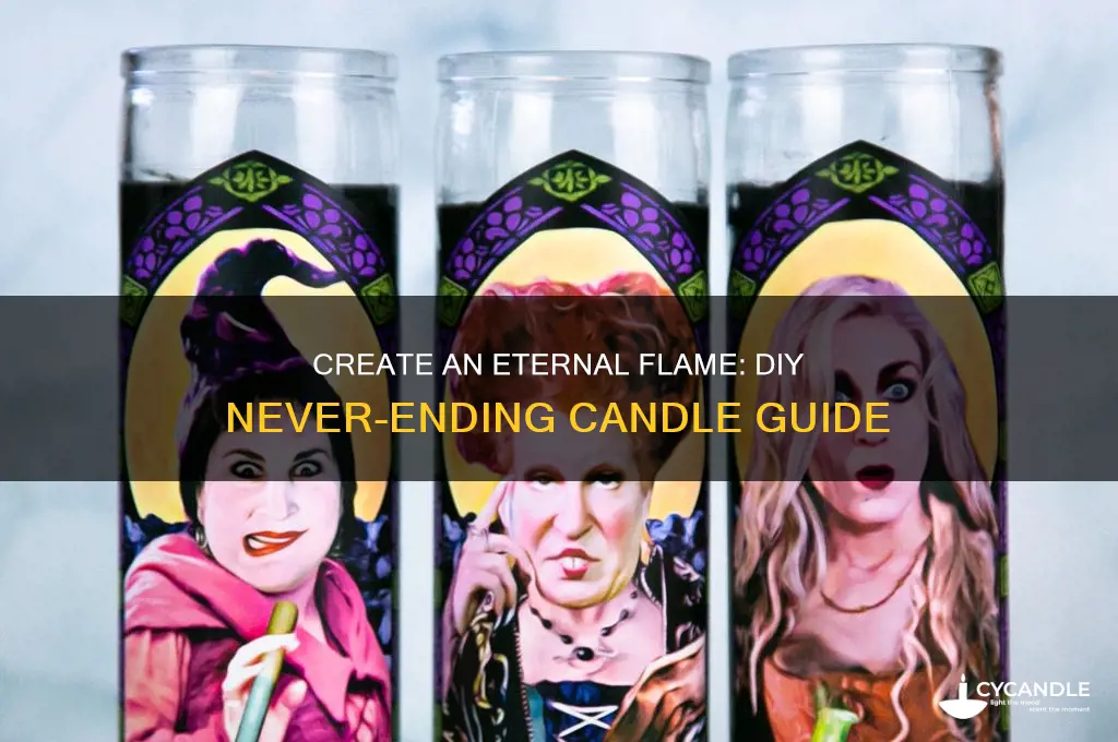 how to make never ending candle