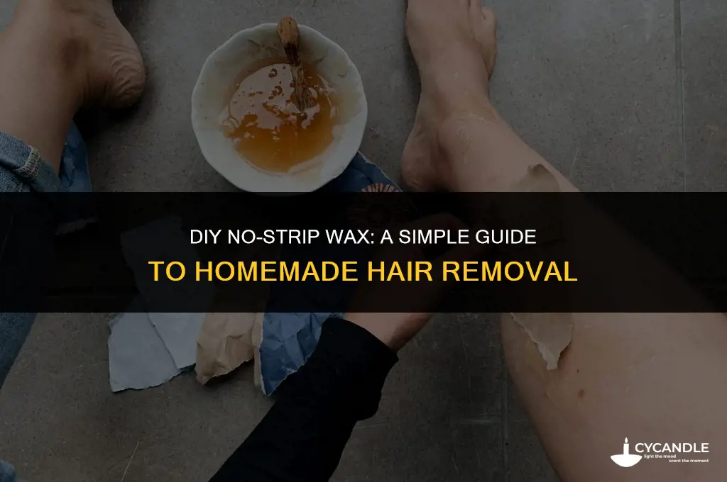 how to make no strip wax at home