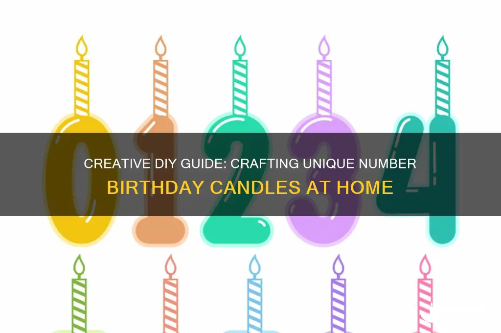 how to make number birthday candles