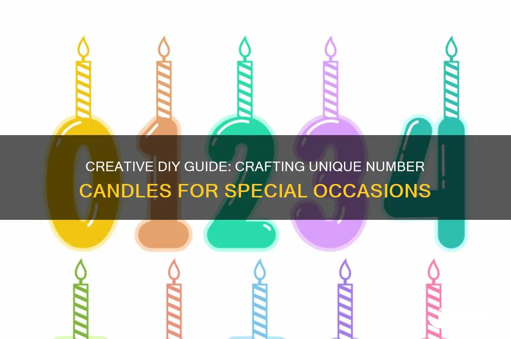 how to make number candles