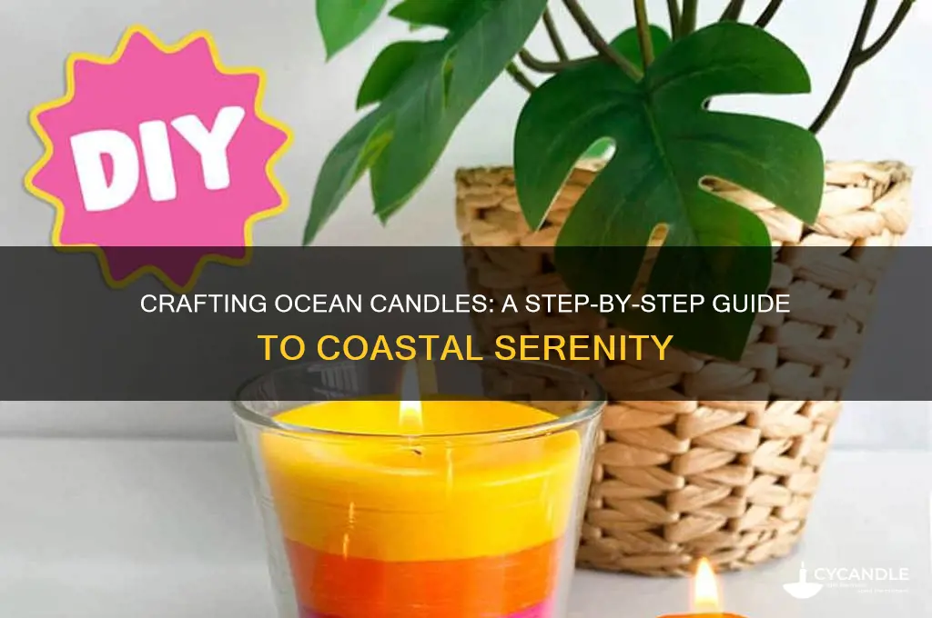how to make ocean candles