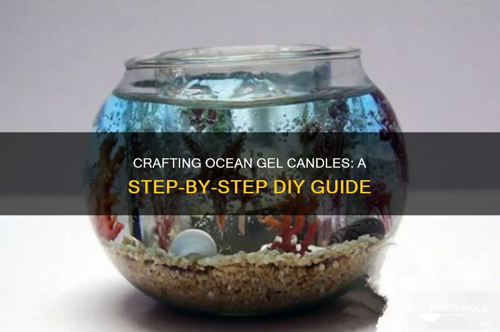how to make ocean gel candle