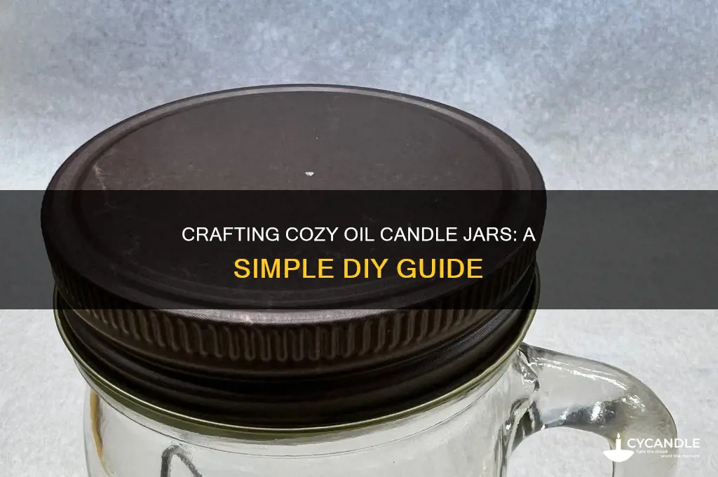 how to make oil candle jars