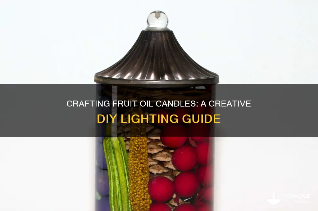 how to make oil candles with fruit