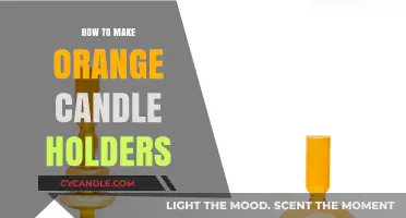 Crafting Vibrant Orange Candle Holders: A Simple DIY Guide