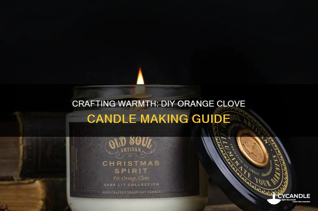 how to make orange clove candle