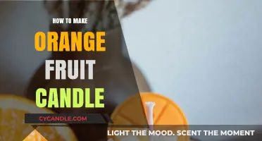Crafting Citrus Bliss: DIY Orange Fruit Candle Making Guide