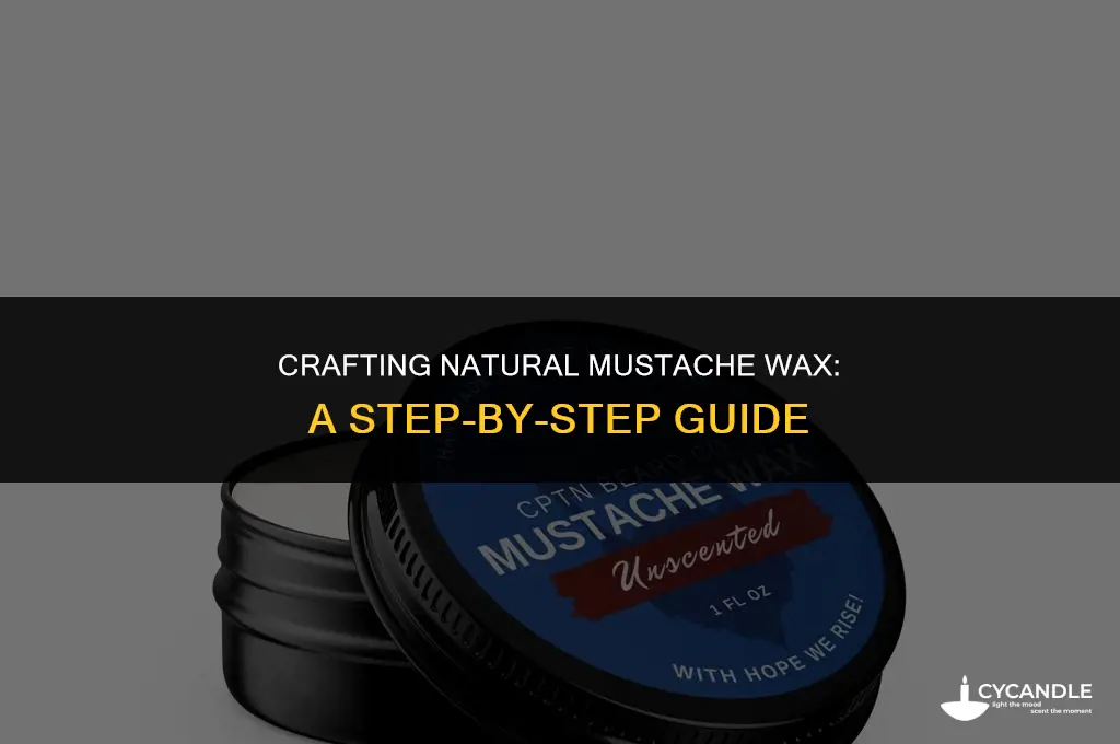 how to make organic mustache wax