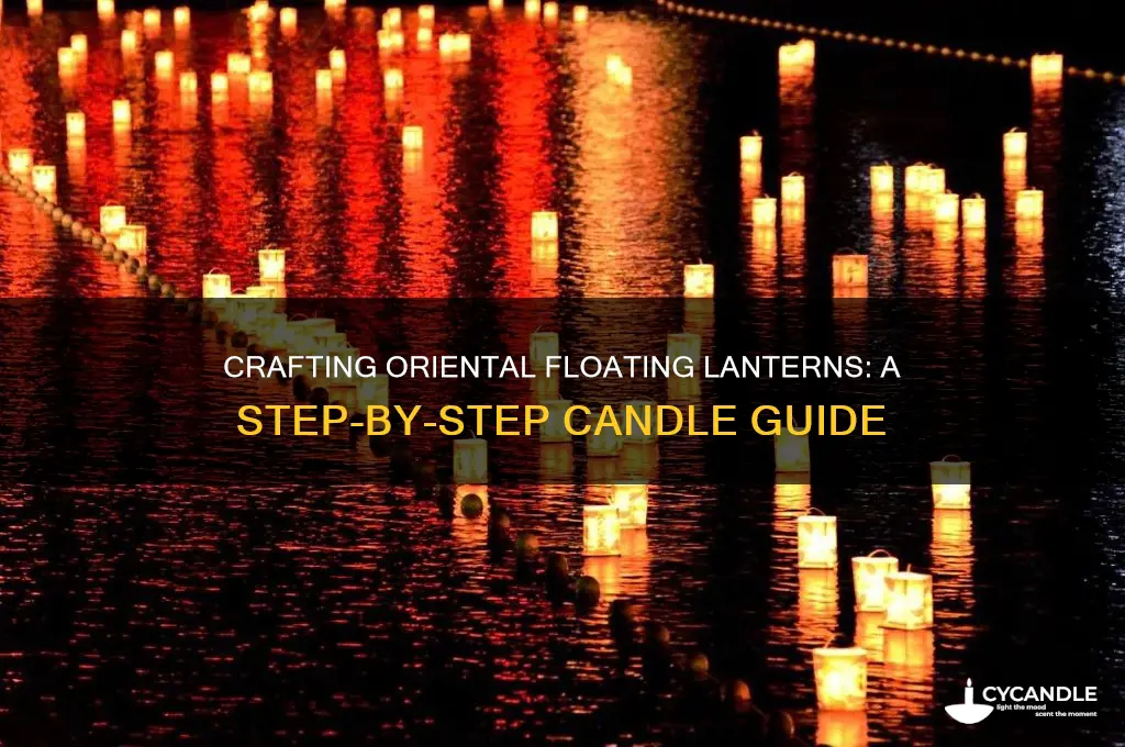 how to make oriental candle floating lanterns