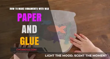 Crafting Delicate Ornaments: A Guide to Wax Paper and Glue Creations