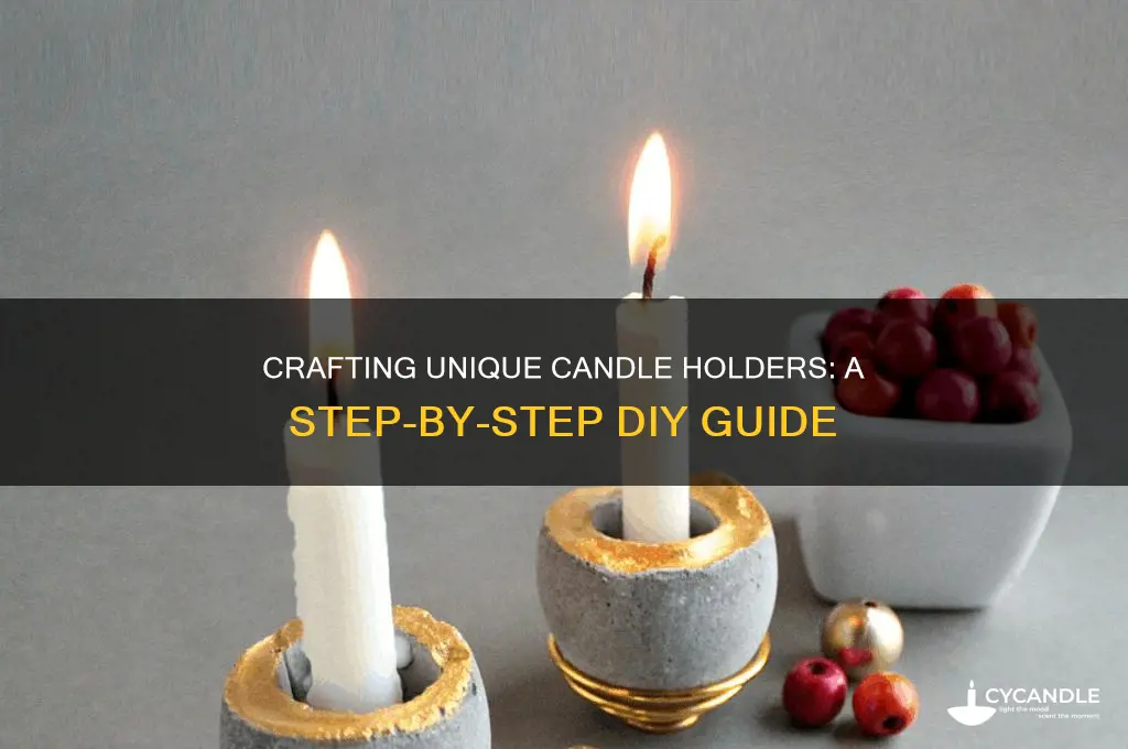how to make own candle holder