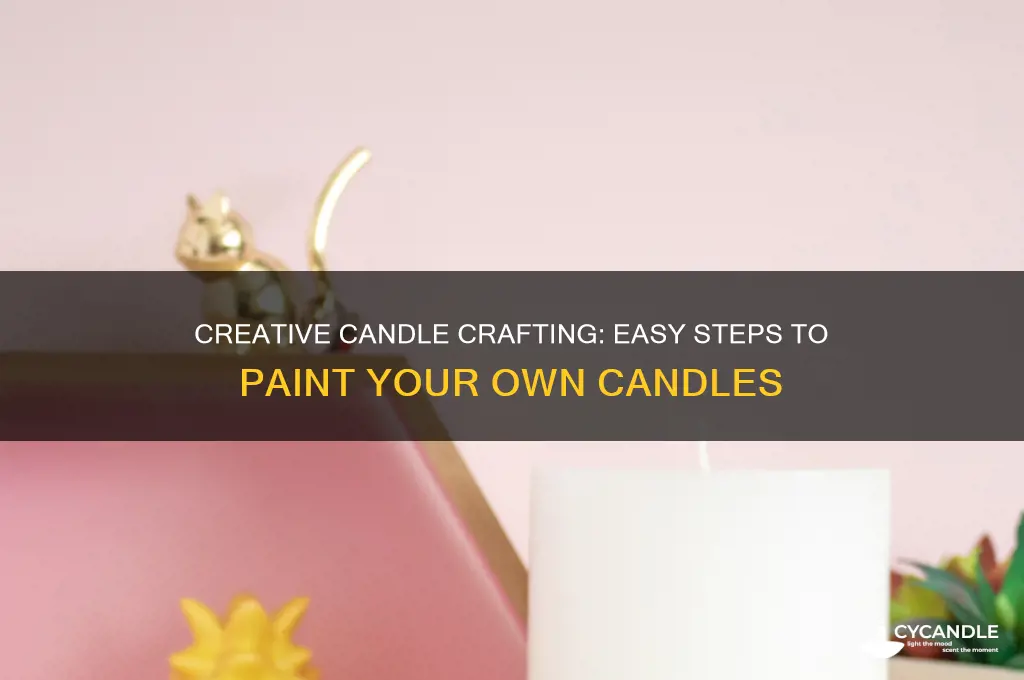 how to make painted candles