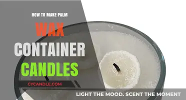 Crafting Palm Wax Container Candles: A Step-by-Step DIY Guide