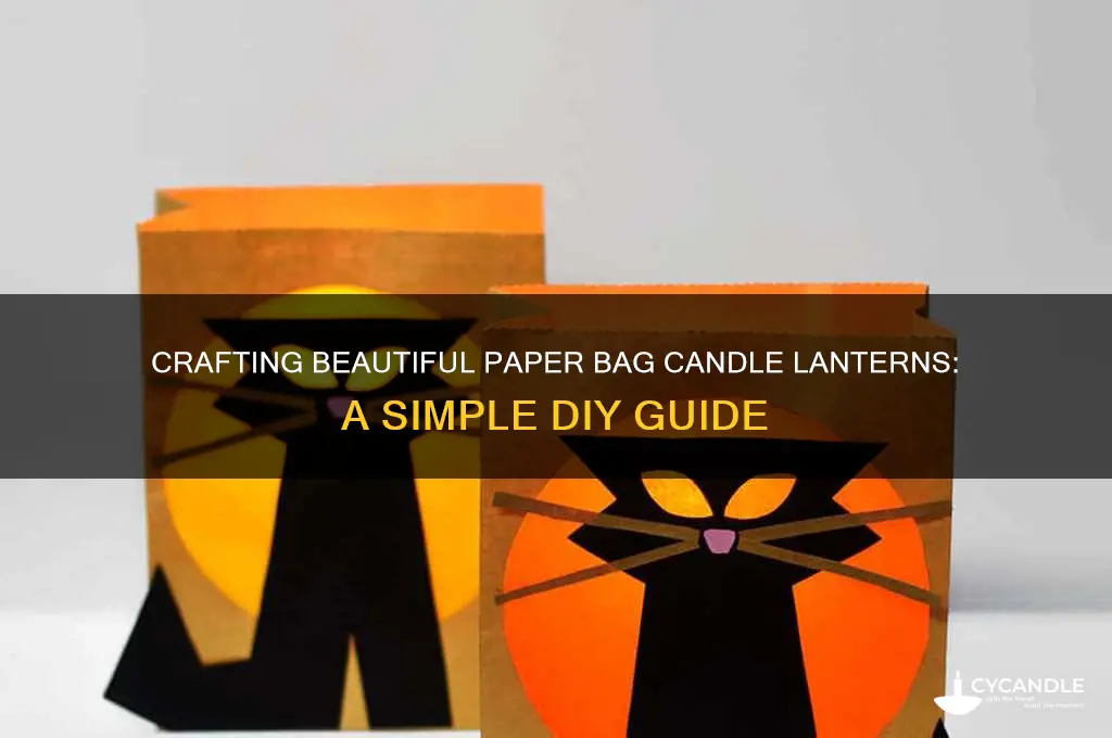 how to make paper bag candle lanterns
