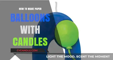 Creative DIY: Crafting Paper Balloons with Candles for Festive Decor