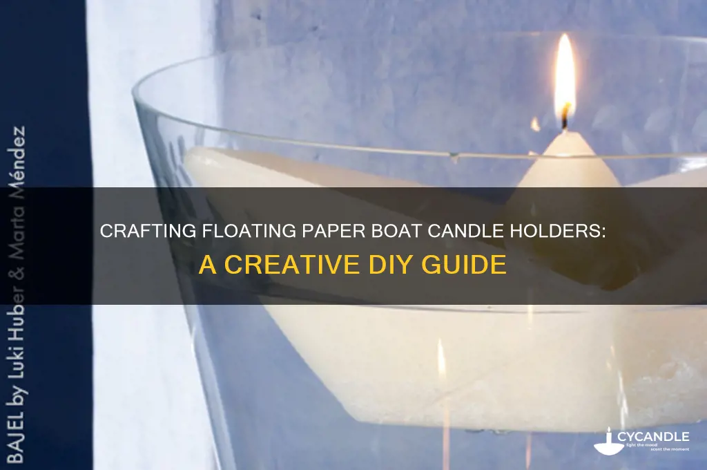 how to make paper boats for candles