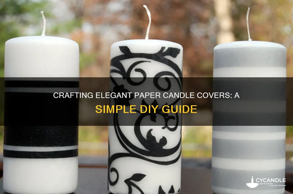 how to make paper candle covers