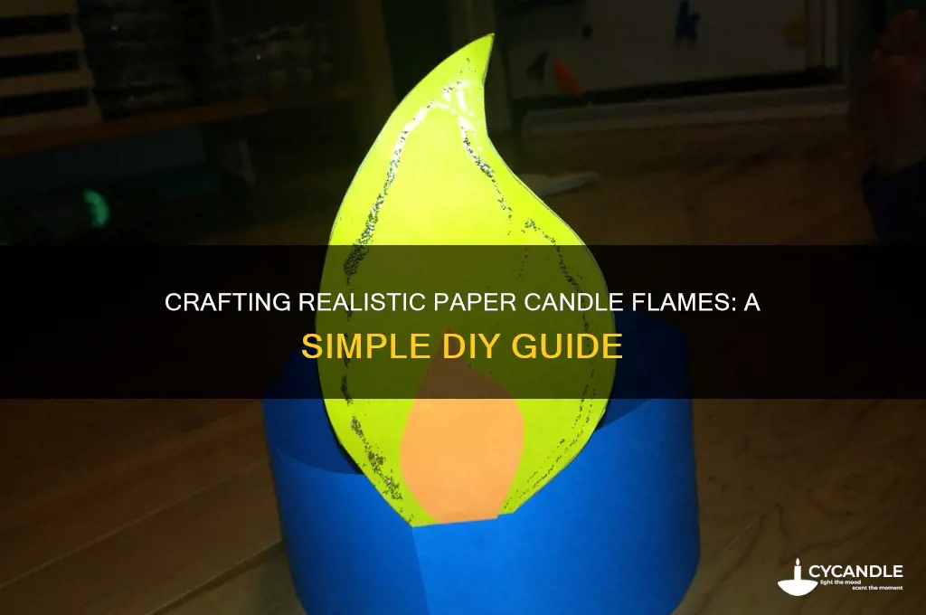 how to make paper candle flames