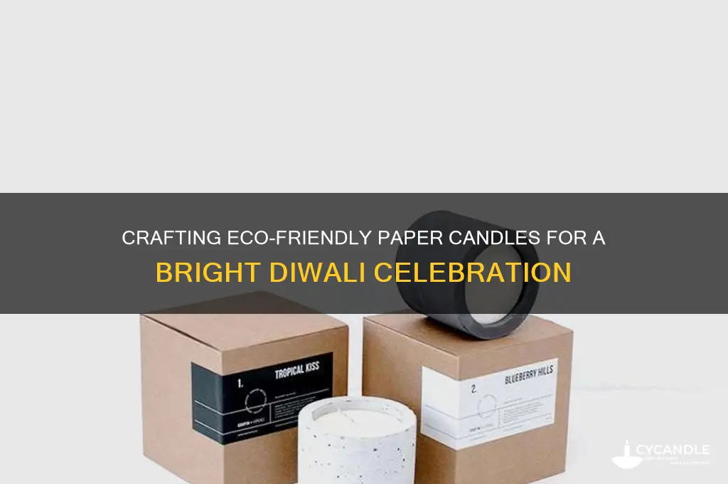 how to make paper candle for diwali