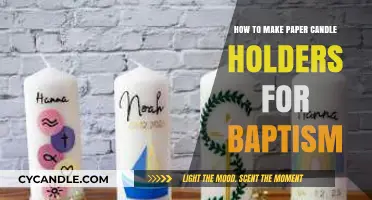 Elegant DIY Paper Candle Holders for Baptism Celebrations