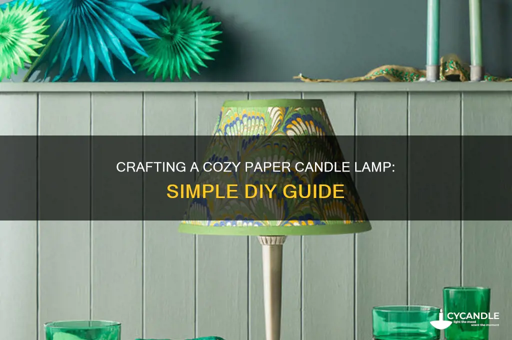 how to make paper candle lamp