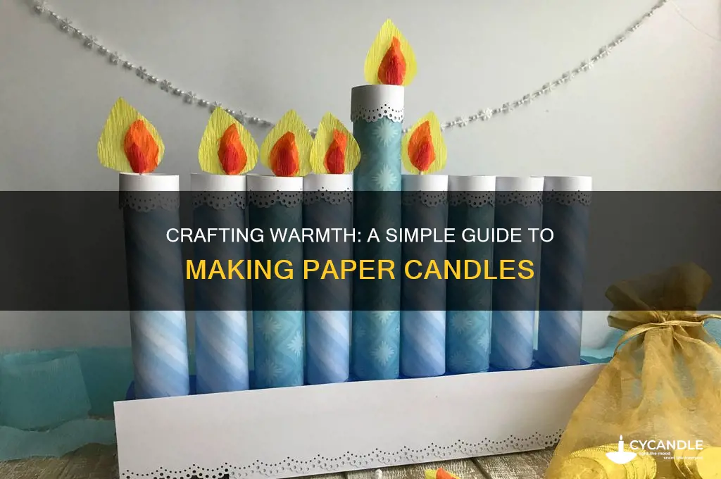 how to make paper candle