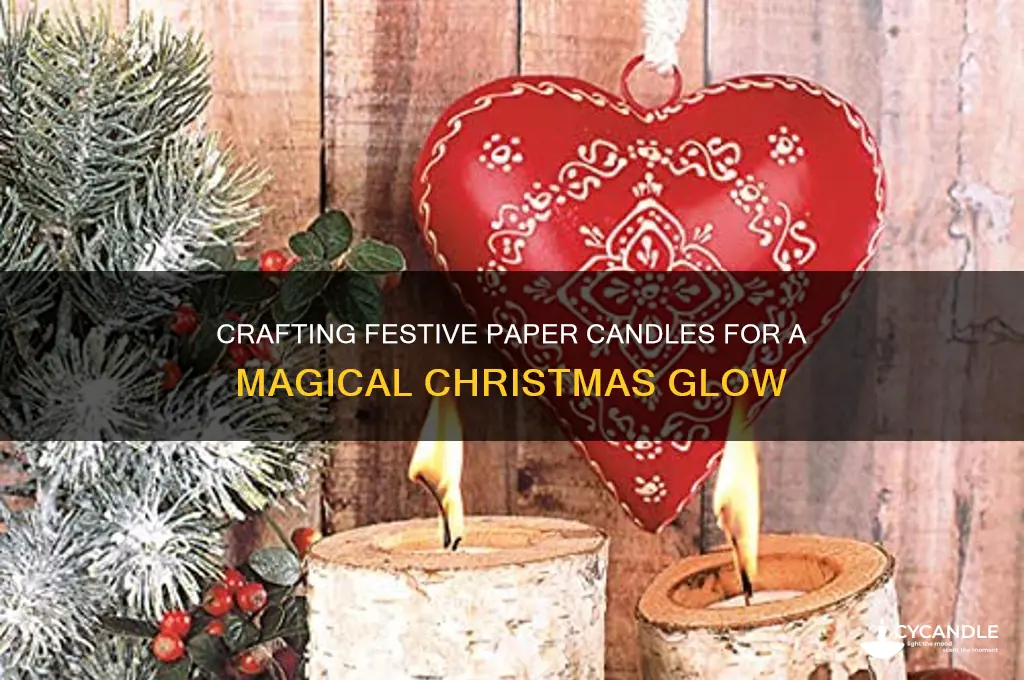 how to make paper candles for christmas