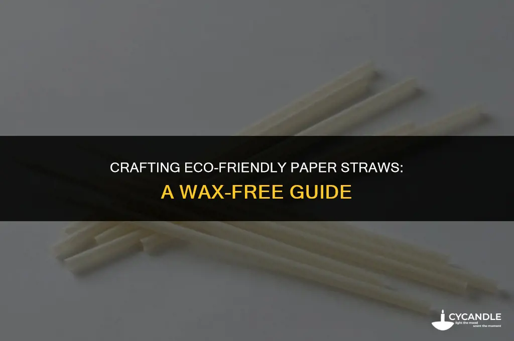 how to make paper straws without wax