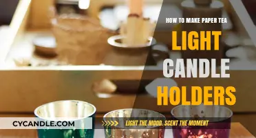 Crafting Elegant Paper Tea Light Candle Holders: A Simple DIY Guide
