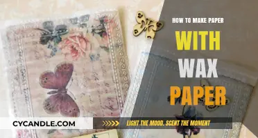 Crafting Creativity: The Art of Making Paper with Wax Paper