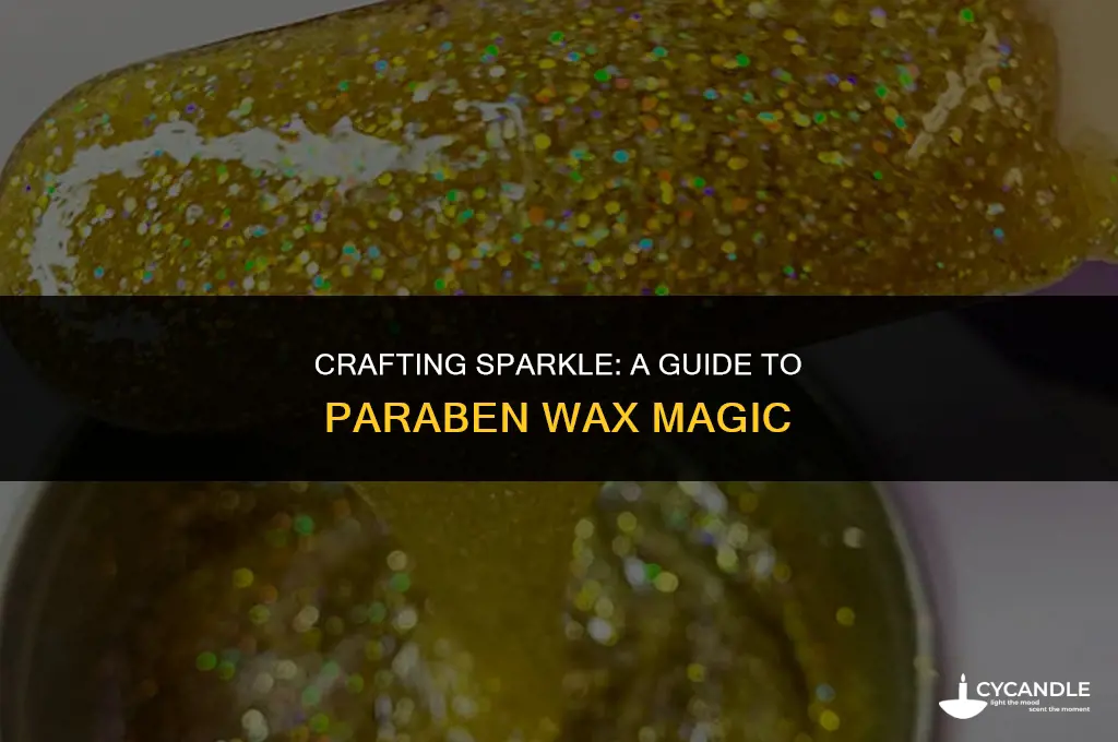 how to make paraben wax sparkly