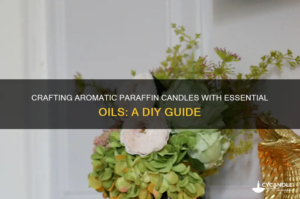 how to make paraffin candles with essential oils