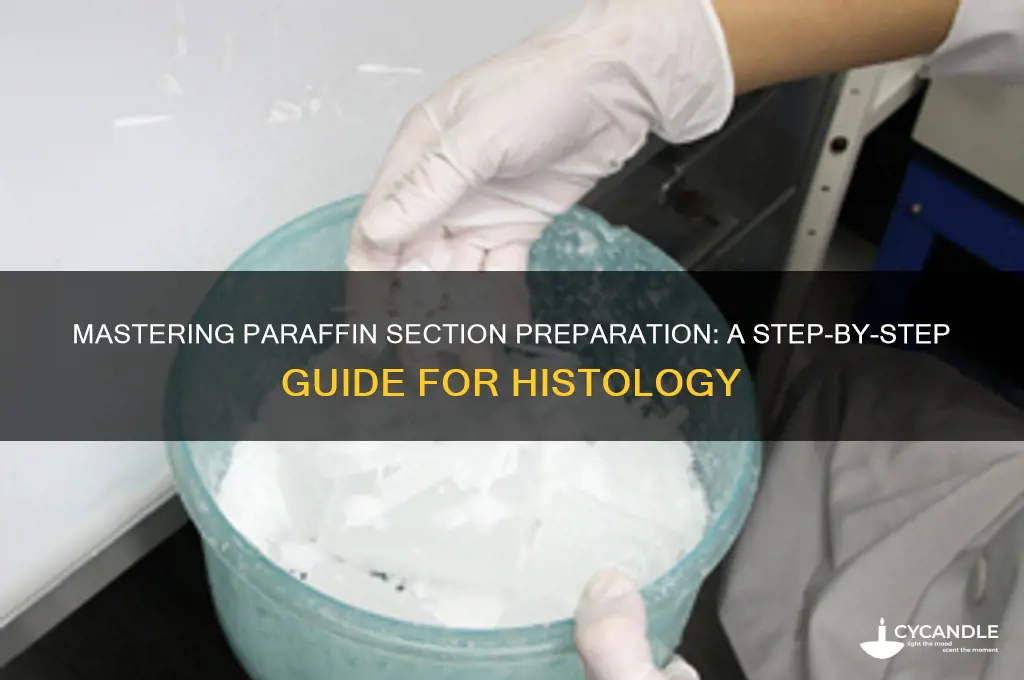 how to make paraffin sections