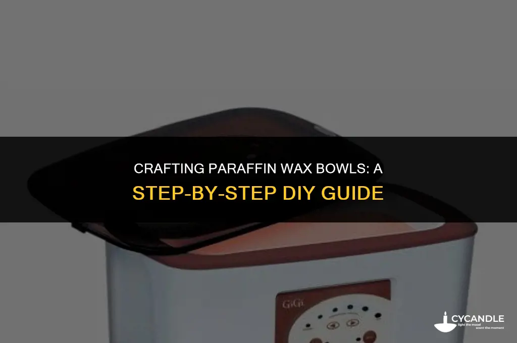 how to make paraffin wax bowls
