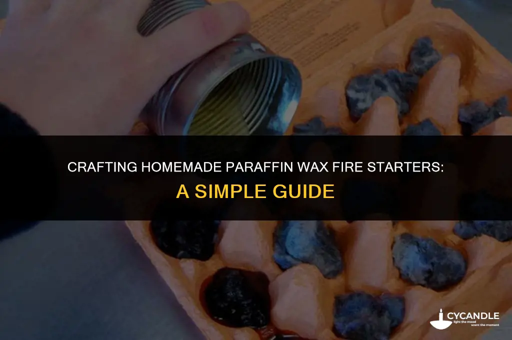 how to make paraffin wax fire starters