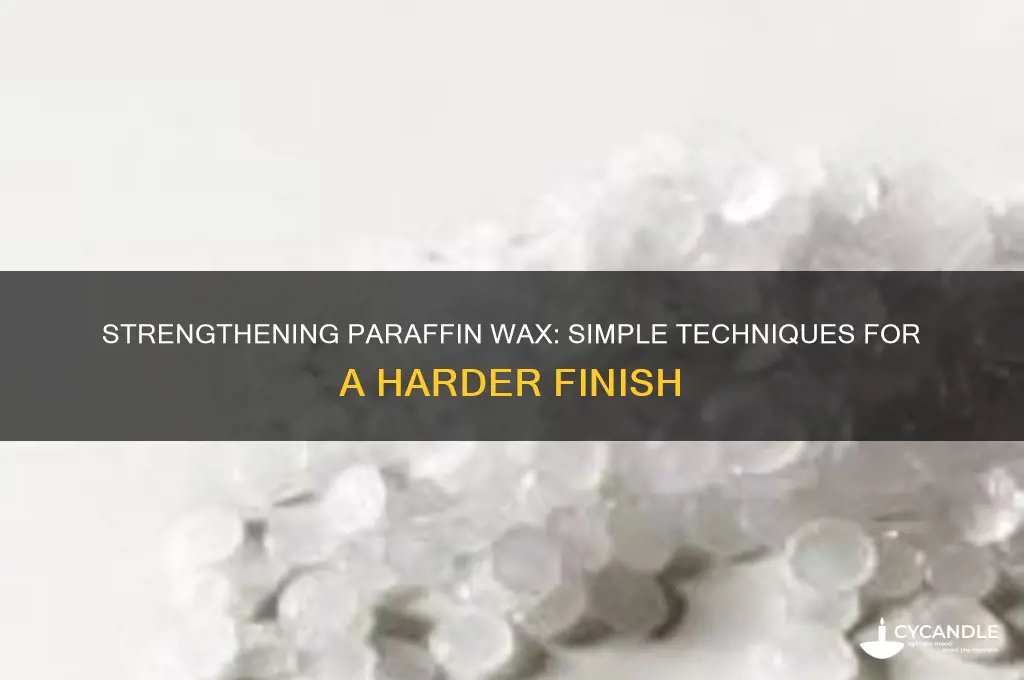 how to make paraffin wax harder