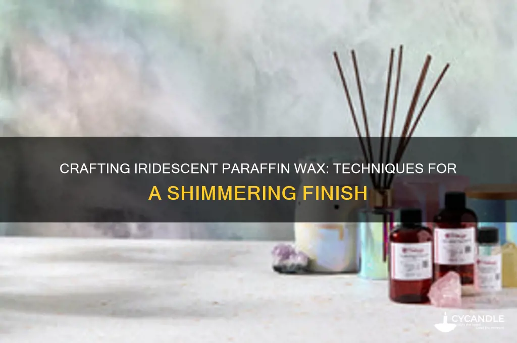 how to make paraffin wax irridescent