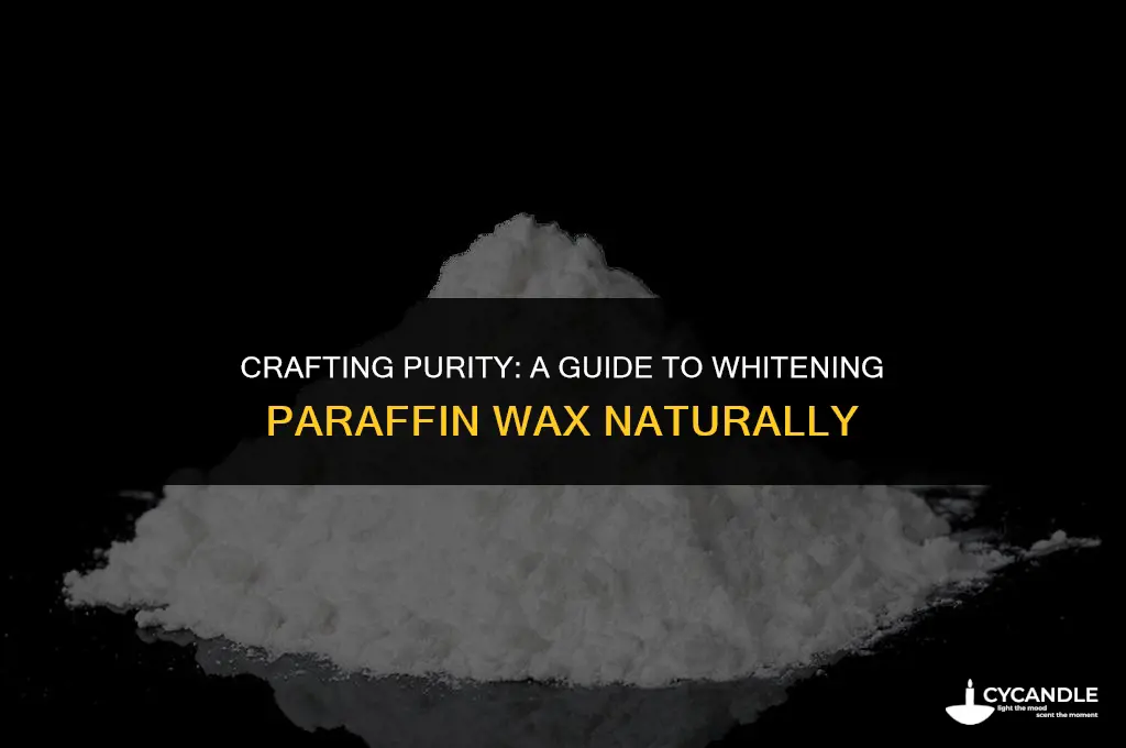 how to make paraffin wax white