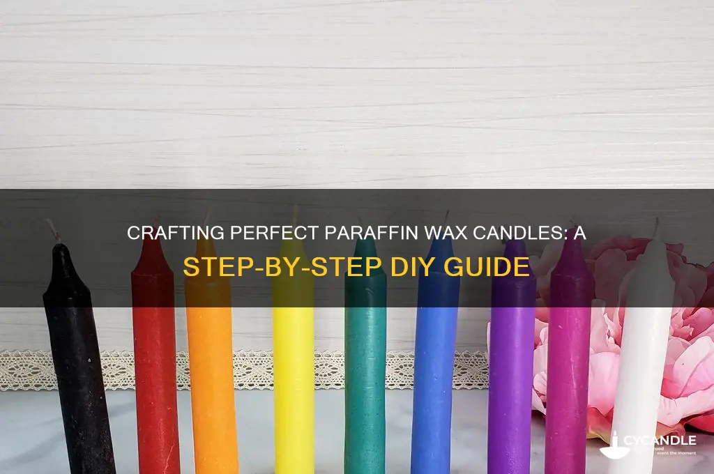 how to make parafin wax candles