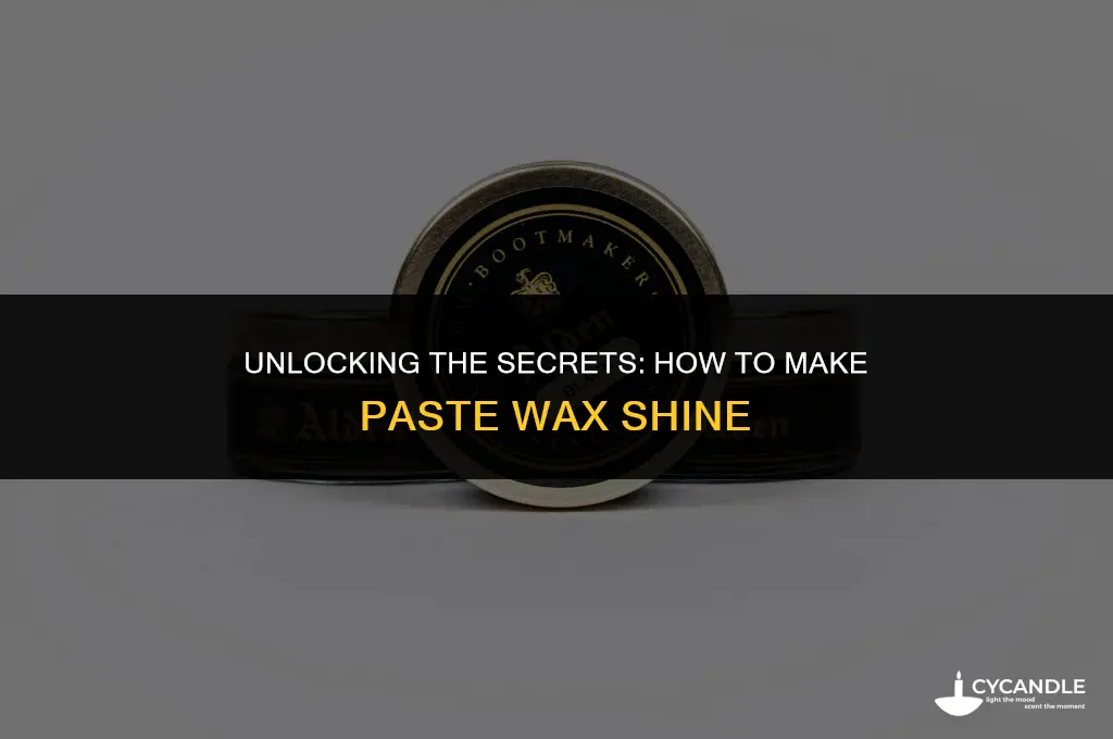 how to make paste wax shine