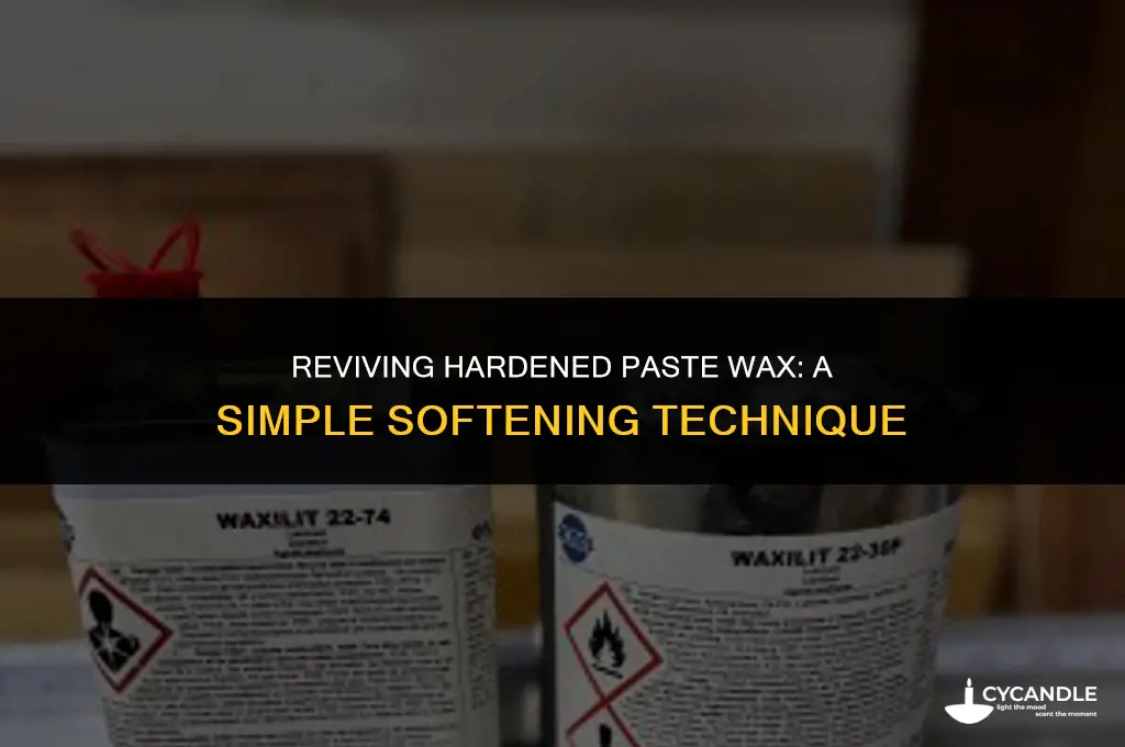 how to make paste wax soft