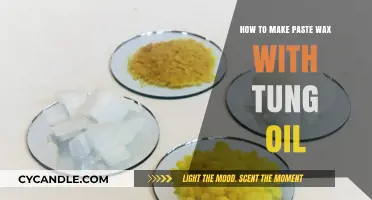 Crafting Paste Wax with Tung Oil: A DIY Guide