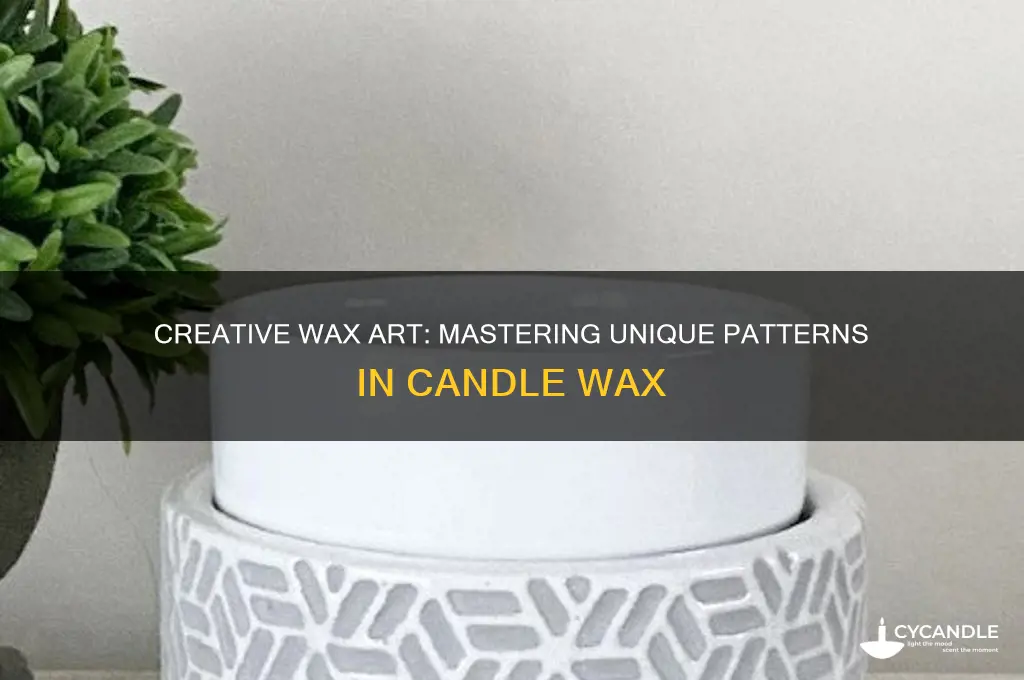 how to make pattern in candle wax